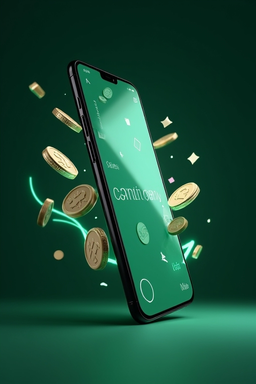 Smartphone mit Casino-App